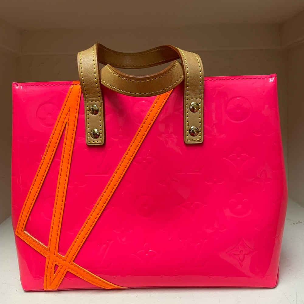 Authentic Louis Vuitton Hot Pink & orange Robert Wilson X LV collab collectors